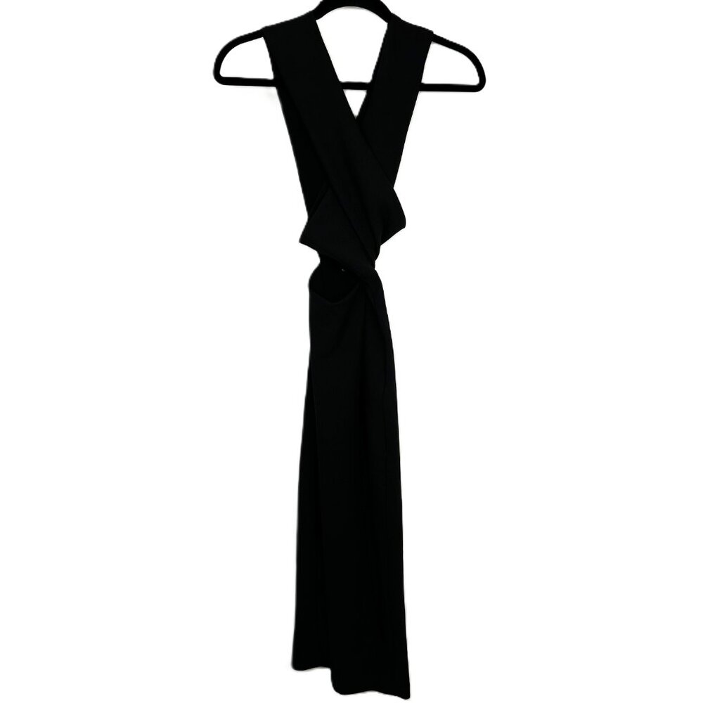 Nookie Boulevard Crossover Bodycon Fitted Dress‎ Black Small - Picture 3 of 9